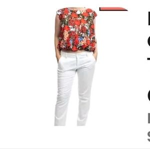 Compagnia Italiana Off White Designer Pants Women's Sz 46 Italian